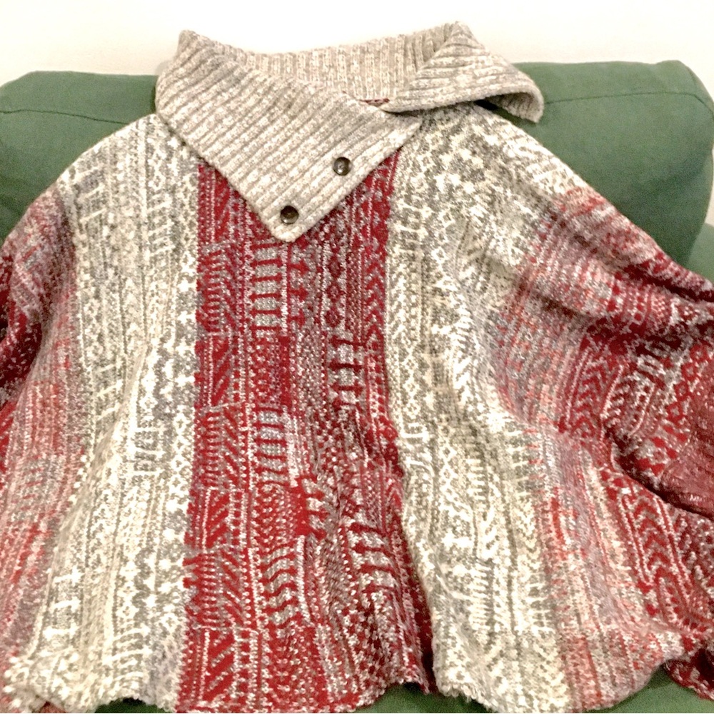 Soft, warm sweater poncho